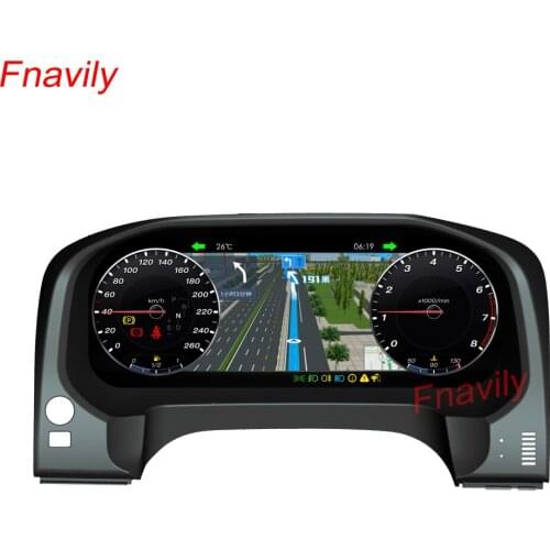 Fnavily 12.3 Inch Touch Screen Instrument Panel Android 9.0 For Toyota Prado Instrument Dashboard Panel Assembly GPS 2010-2019