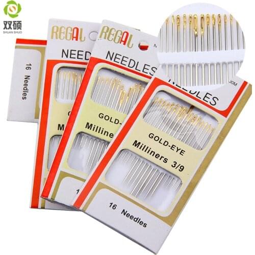 Shuan Shuo Gold Tail hand Sewing Needle For Sewing DIY Hand Stitch Assorted 80pcs/lot 5Pack