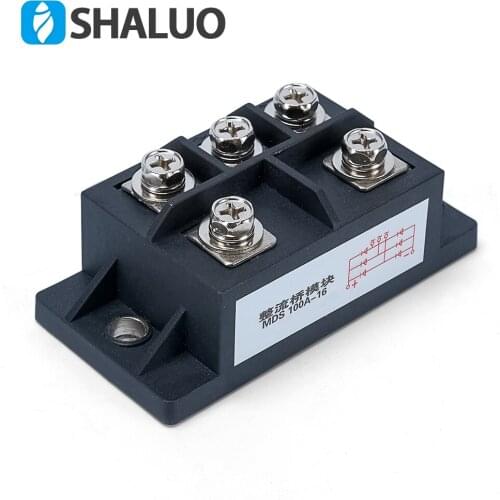 MDS100A AMP 1600V three phase diode rectifier bridge 100A rectifier module control diode rectifiers function for generator