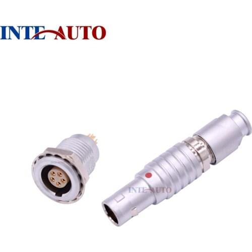 Replacement 0B 5 Position Cable Plug Panel Mounted receptacle Male Female Circular Push-Pull Timecode Data Power Connector