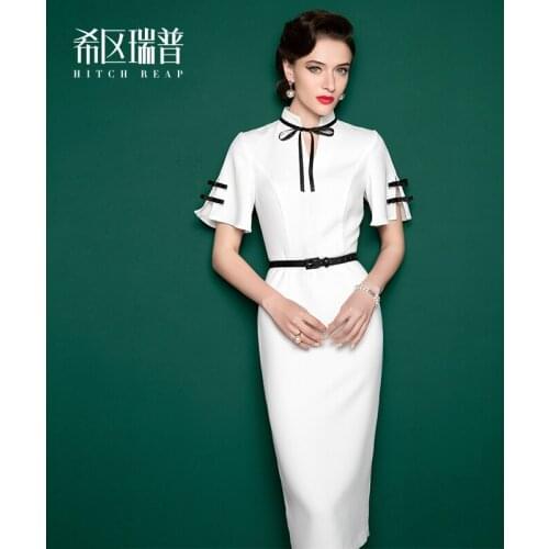 High End Celebrity Dress Womens 2021 New Summer Temperament Trumpet Sleeve Fashion Slim Skirt