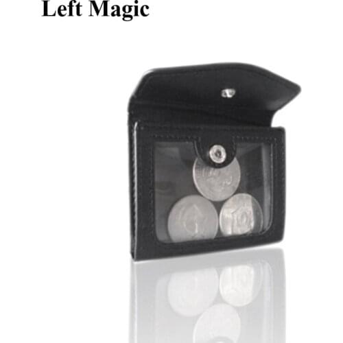 Vision Purse Magic Tricks Coin Magic Routine Illusion Magician Close Up Gimmick Props Comedy Coin Appear Vanish Magia Wallet