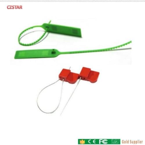 10pcs/pack Long Range Passive UHF RFID Cable Tie Tags Plastic Waterproof Disposable Self-locking For Container Management