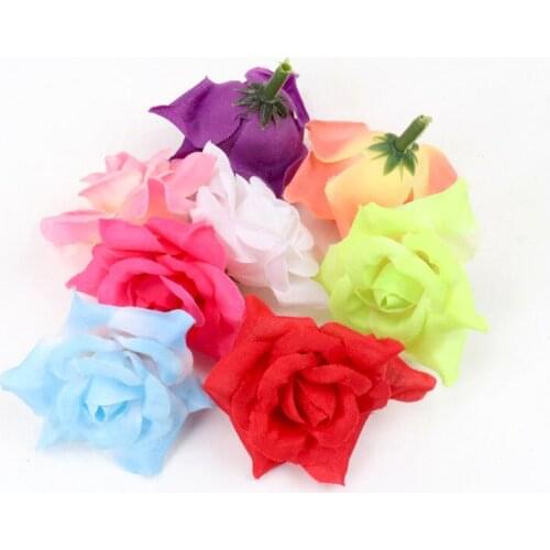 10Pcs 5CM Artificial flowers for decoration Rose Peony Silk small bouquet flores party spring wedding decoration mariage