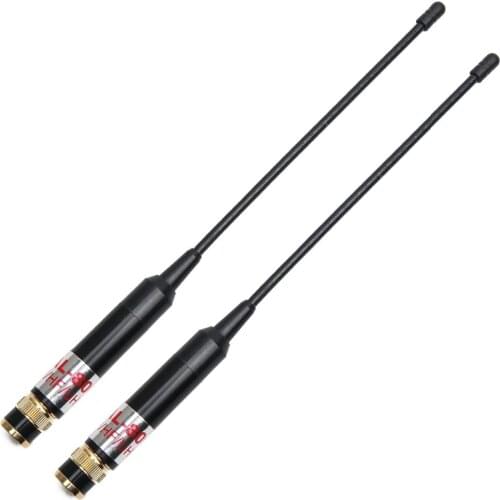 2pcs Harvest AL-800 BNC Dual Band 144/430MHz High Gain Telescopic Antenna for Walkie Talkie Kenwood TYT HYT ICOM YAESU Radio