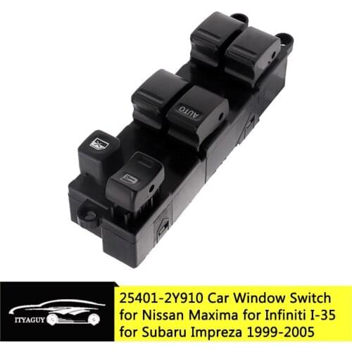 Car Styling Front Left Driver Side Window Master Control Switch For Nissan Maxima For Subaru Impreza For Infiniti I-35 1999-2006