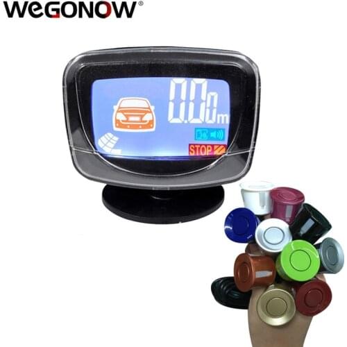 Car LCD Display Parking Sensor LCD 4 Reverse Parking Sensors Backup Radar Car Detector Monitor System For All The Car
