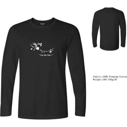 Free Shipping TARCHIA Pullover Funny Logo Tops T Shirt Men Clothing Tees Long Sleeve T-Shirt Pure Cotton Plus Women Wear