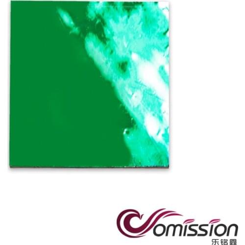 Bluish Purple Small Sheets Of Dichroic Glass COE90 Square Shape For DIY Glass Jewelry &Crafts