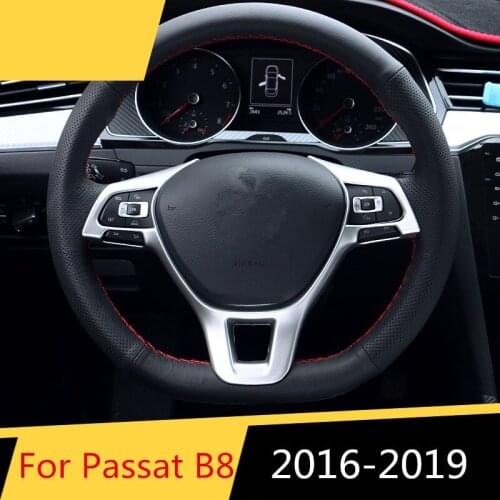 For volkswagen Passat B8 2016-2019 steering wheel Sequin decoration Patch Bright strip Interior Modification Car accessories