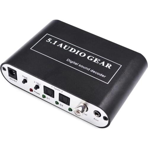 DTS Sound Decoder Dolby Decoding Digital Audio Converter SPDIF to 5.1 Channel
