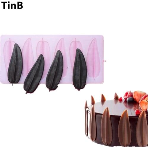 DIY 3D Leaves shape Silicone Chocolate Mold Bakeware Birthday Cake Cookie Decorating Tools Chocolate Mould Stencil Muffin Pan