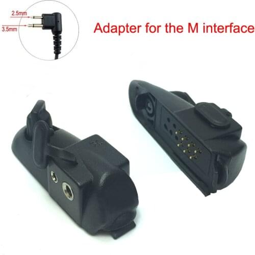 Walkie talkie Audio Adapter For Baofeng BF-9700 BF-A58 BF-UV9R Adapter For M Interface 2Pin Headset Port Accessories