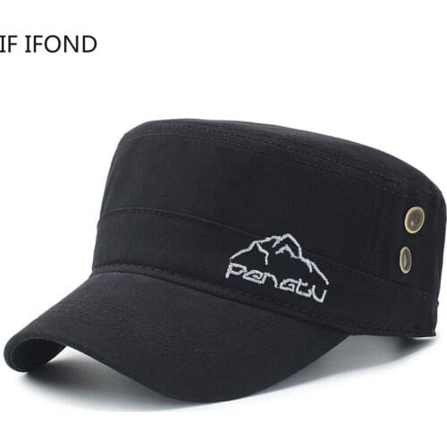 New Classic Style Women Men Military Cap Army Hat Adjustable Cadet Flat top Snapback Caps