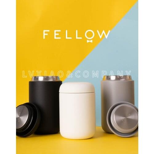 Fellow Carter Everywhere Mug/ Move Mug Vacuum Insulated True Taste Ceramic Coating Retains Heat for 12 Hours Coffee Thermos Cup