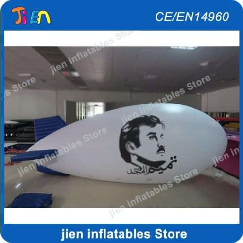 4m long free shipping inflatable balloon with logo printing inflatable helium airship air blimp for outdoor advertising