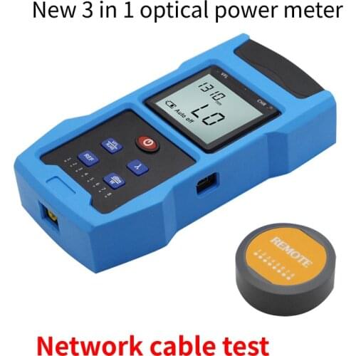 TL563N New 3 in 1 optical power meter High precision Rechargeable 12KM Visual Fault Locator Network Cable Test Line finder 10mw