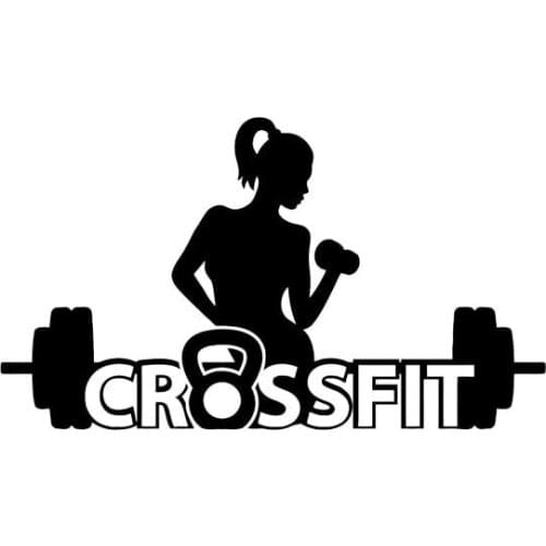 Personalized Fitness Girl Car Stickers Fashion Style Car Car Pvc Decals Suitable for All Kinds of Cars Black/white, 14cm*8cm