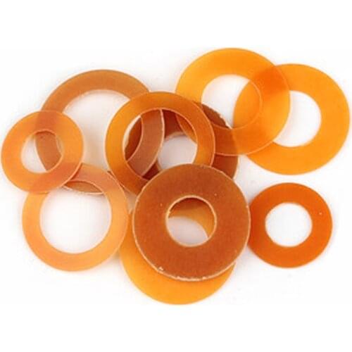 50Pcs M4 M5 M6 M8 M10 Plastic Bakelite Washers Seal Phenolic resin Round Washer Insulation Gasket 8mm-20mm OD 0.5mm-1mm thick