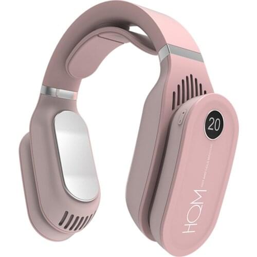 Portable Hanging Neck Fan Cooling Heater Heating Air Conditioner Ventilador Wearable Neckband Fan USB Rechargeable Air Cooler