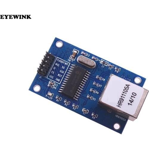 ENC28J60 LAN Ethernet Network Board Module 25MHZ Crystal AVR 51 LPC STM32 3.3V