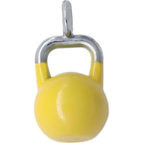 Alloy fitness 3d kettlebells charm pendant bodybuilding fit work out jewelry men women exercise accessory