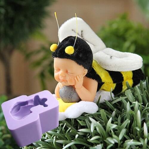 Bee Baby Silicone Mold Fondant Mould Cake Decorating Tools Chocolate Gumpaste Mold, Sugarcraft, Kitchen Accessories1416