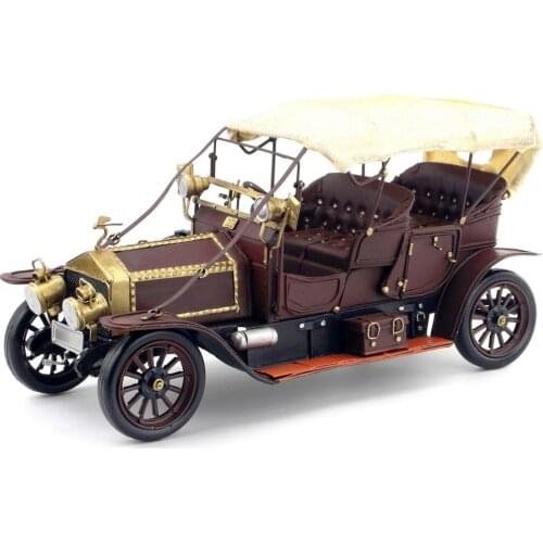 Antique classical car model retro vintage wrought metal crafts for home/pub/cafe decoration or birthday gift