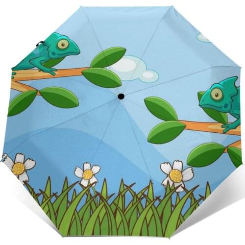 Cameleons Garden Windproof Automatic Folding Inverted Umbrella Portable Paraguas for Man Woman