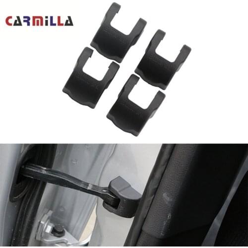 Carmilla ABS Car Door Stopper Cover Door Lock Protective Covers for Jeep Renegade 2015 - 2020 Compass 2th 2017-2020 Accessories