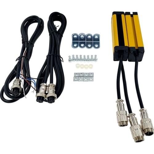 1PCS Light curtain safety grating 4 points 20mm safety light curtain sensor switch photoelectric protection device