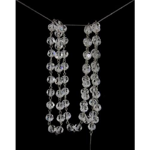 8mm 10mm clear crystal faceted beads chains curtain chains