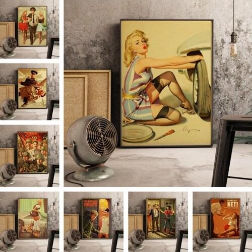 DIY 5D Diamond Painting WWII Old Poster Retro Style Modern Design Poster Cross Stitch Kit Full Drill Embroidery Home Decor Gift