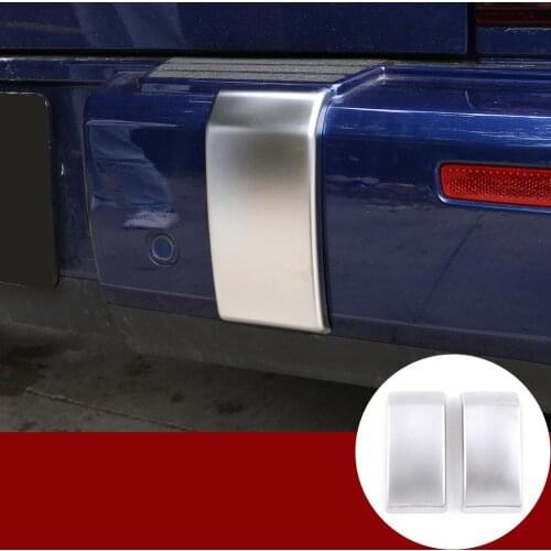 Car Exterior Accessories For Mercedes Benz G wagon G class W463 G350 G400 G500 G55 G63 65 ABS Silver Rear bumper Decoration Trim