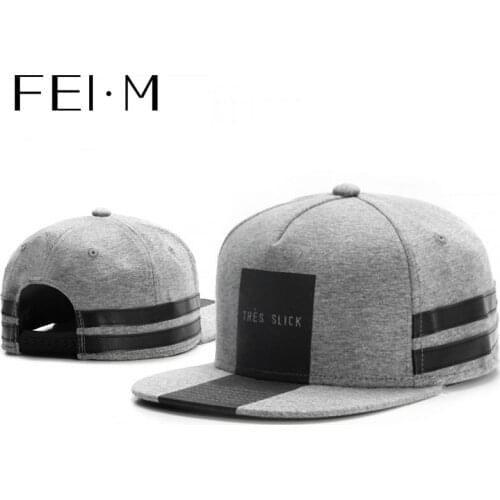 FEI M Fashion TRÈS SLICK Adjustable Snapback Cap Grey Hip Hop Baseball Cap Outdoor Adult Cycling Fishing Sun Basketball Hat 2
