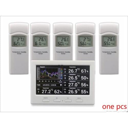 Weather station for temperature / humidity/ heat index wireless weather monitoring sensor indoor and outdoor digital alarm clock