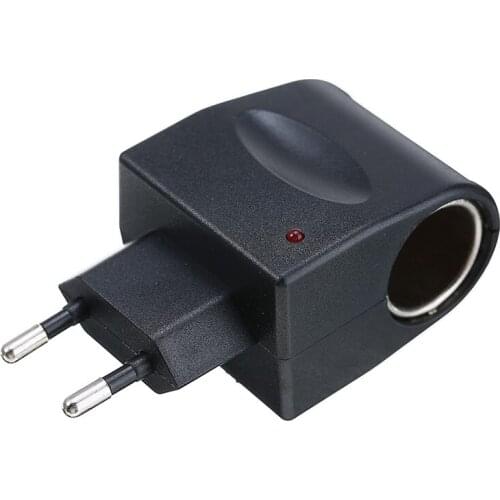 1pc Car Cigarette Lighter Wall Power Socket 220V AC to 12V DC Plug Converter 6W-12W US/ EU Male Plug Tool Parts