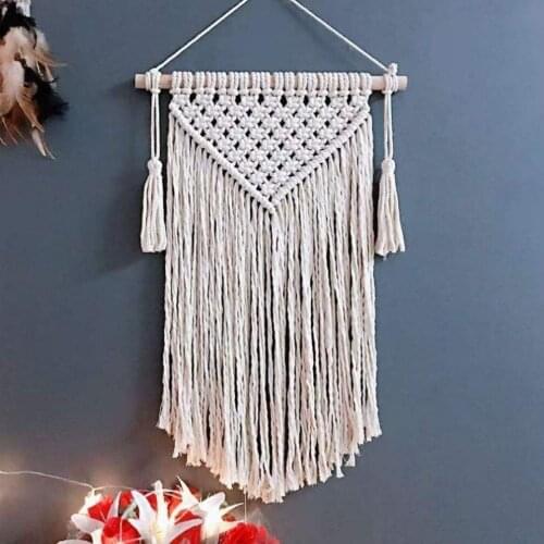 Wall Hanging Macrame Tapestry Hand-woven Boho Crafts Decoration Chic Room Bedroom Nordic Decoration Art Decor Bohemian Decor