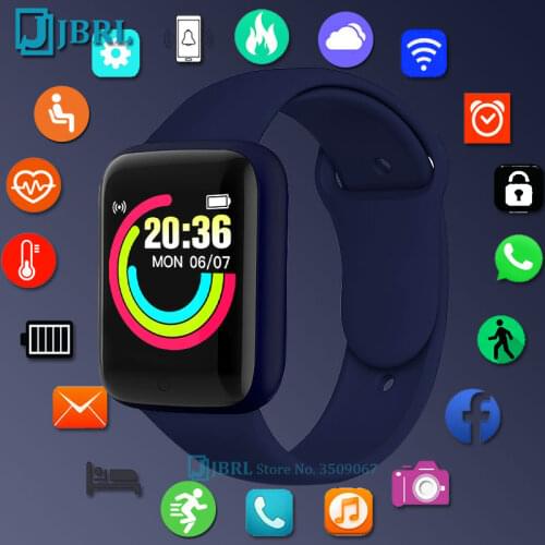 2021 New Fitness Bracelet Smart Watch Men Women Smartwatch For Android IOS Smart Electronics Clock Waterproof Sports Smart-Watch