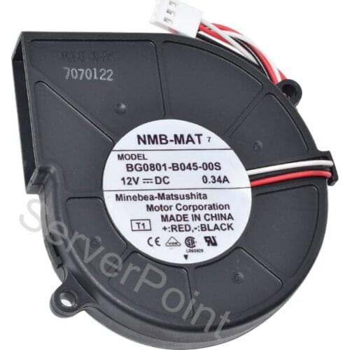 New Cooling Fan BG0801-B045-00S 3-Wire DC12V 0.34A For NMB-MAT Cooler