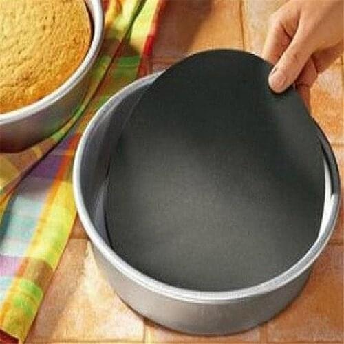 Cooking Baking Mats Liners Twin Pack Pan Mat 2 Pc Non-stick Round Pan Liner Sheet Kitchen Dining Bar Bakeware