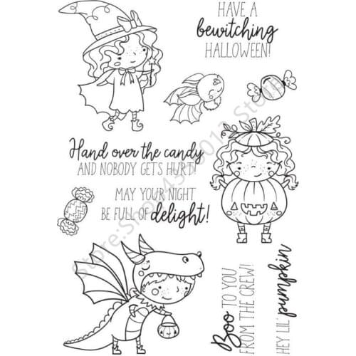 Christmas dinosa Clear Stamp Or stamp for DIY Scrapbooking/Card Making/Kids Fun Decoration Supplies A328