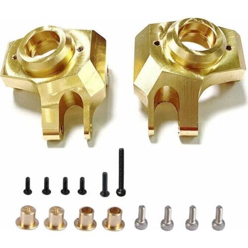 2PCS Weighted Brass Front Steering Knuckle For 1/10 RC Car Axial SCX10 II 90046