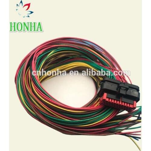35 pin 776164-1 waterproof female automotive wiring harness connector wires cable wire assemblies for Tyco