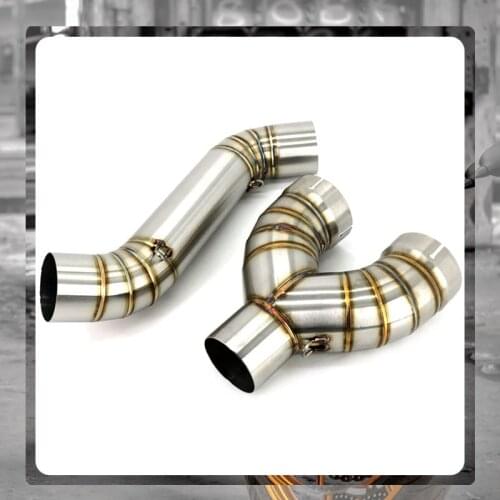 For BMW S1000RR S1000R S1000XR HP4 2009-2016 2015 Motorcycle Exhaust System 60-60.5mm Stainless Steel Mid Link Pipe Tail Escape