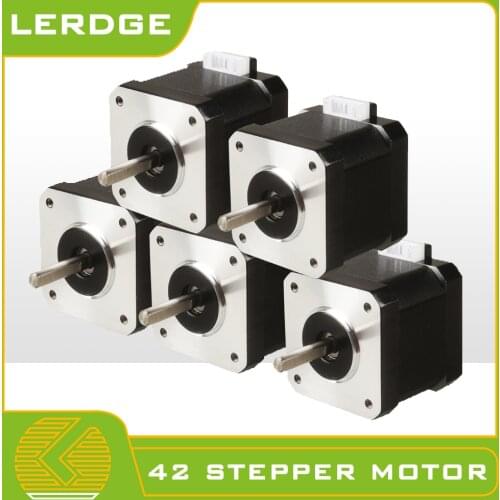 LERDGE 3D Printer Parts 40mm Nema17 Stepper Motor 42BYGH 1.5A-1.7A 1.8motor 4-lead DIY 1M 2M Cable Accessories For Free shipping