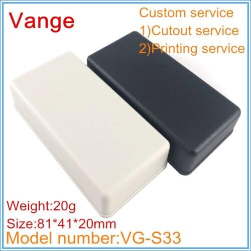 1pcs/lot cable box mould shell 81*41*20mm ABS case plastic instrument housing diy outlet box for module PCB device