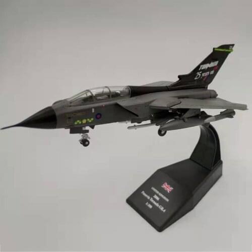 1/100 Scale Panavia Tornado United Kingdom Royal Air Force GR4 Aircraft Airplane Models Toys W Landing Gear For Kids Collections