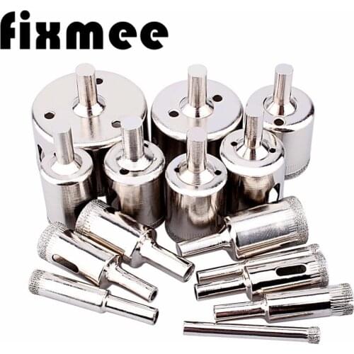 15pcs/Lot Diamond Coated Core Drill Bits 6-50mm Hole Saw Tile Ceramic Glass Porcelain Marble Hole Saw Drill Bits
