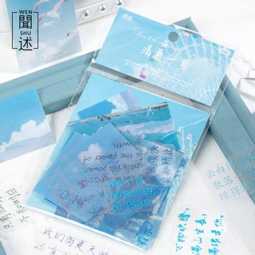 40pcs/2022 Sunset Twilight Starry Sky Material Decorative Sticker DIY Diary Bottle Label Phone Stationery Sticker Aesthetics